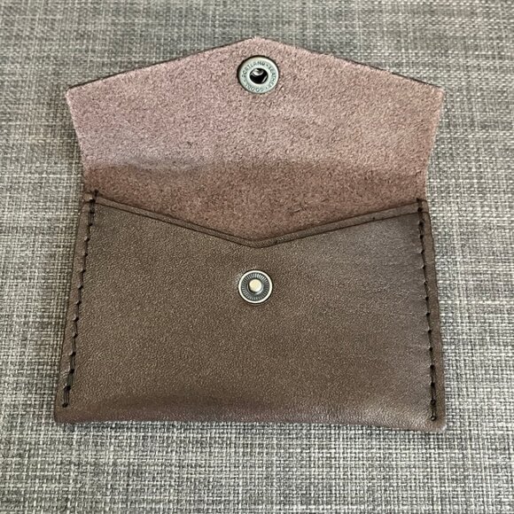 Portland Leather mini envelope wallet in METEOR - Picture 4 of 4